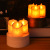 Small 9*9 Tear Candlestick Swing Electronic Candle Ornaments Birthday Romantic Banquet LED Lamp Home
