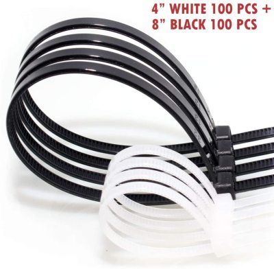 10.16/20.36cm Self-Locking Cable Zip Tie 8 Inches about 10.16cm/8 Inches