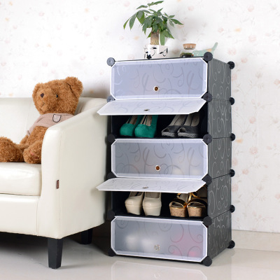 Creative DIY Variety Resin Sheet Combination Shoe Cabinet Simple Shoe Cabinet Disassembly Dustproof Assembly Spot