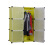 Ordinary 9 Square Shaped Italian Combined Simple Wardrobe Assembly Wardrobe Magic Piece Folding Plastic Closet