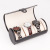In Stock Wholesale PU Leather 3-Bit Cylinder Watch Box High-End Jewelry Watch Storage Display Packaging Box