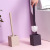 New Creative Toilet round Handle with Base Toilet Brush Set Plastic Toilet Brush Set Toilet Cleaning Brush