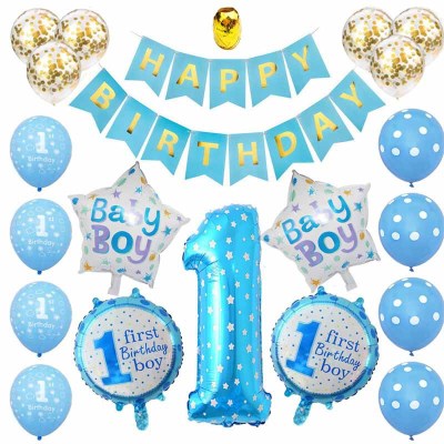Baby Full-Year Birthday Decoration Scene Layout Party Decorations Happy Girl Children Theme Background Wall Balloon