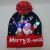 Coolette New Christmas Hat 8led Light Santa Claus Knitted Luminous Hat