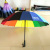 Umbrella Umbrella Oversized Double 68cm16 Pieces Rainbow Umbrella Straight Umbrella Printed Logo Spot Umbrella