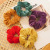 Hair Band New Retro Solid Color Velvet Simple Elegant Large Intestine Hair Band Ins Plush Hair Rope Girl Headdress Flower