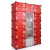 Multifunctional DIY Plastic Portable Wardrobe Simple Storage Free Folding Assembled Cabinet Wardrobe Deepening