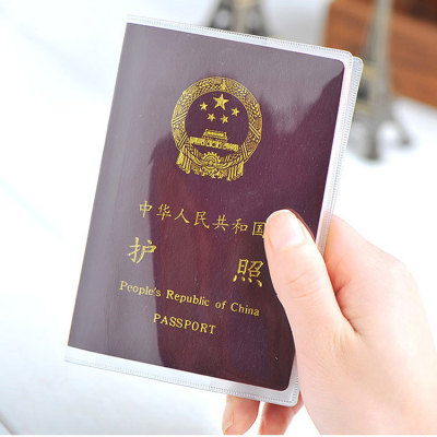 2021 New PVC Passport Cover Transparent Certificate Holder Passport Case Protective Cover Cover Waterproof Anti-Fouling Wholesale