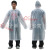 Korean Fashion Export Portable Non-Disposable Thickened Raincoat Factory Customized PVC High Pressure Frosted New Material