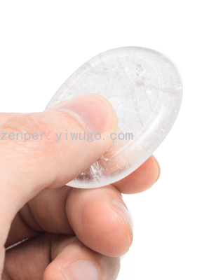 Natural Stone oval Worry Stone agate Crystal Carnelian