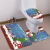 Amazon Hot Sale Christmas Sled Toilet Mat Three-Piece Foot Mat Customized Bathroom Non-Slip Mat Digital Printed Mat