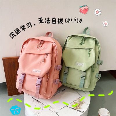 New Junior's Schoolbag Women's Bag Korean Style High School and College Student Large Capacity Casual Backpack Men's Bag Trendy Backpack