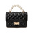 Spring 2021 Korean Style New Diamond Jelly Lock Pearl Mobile Phone Bag Shoulder Messenger Handbag