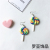 Colorful Lollipop Earrings Cute Personality Earrings Temperament Korean Simple Fun Earrings