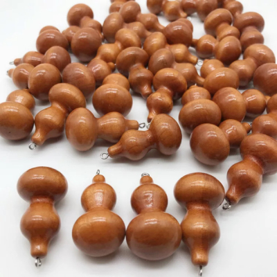 Factory Direct Sales Mahogany Gourd Dly Wooden Crafts Hanging Piece with Sheep Eye Height 5 Points
