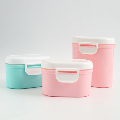 Portable Plastic Milk Powder Box Newborn Large Capacity Milk Powder Separately Packed Case One Piece Dropshipping