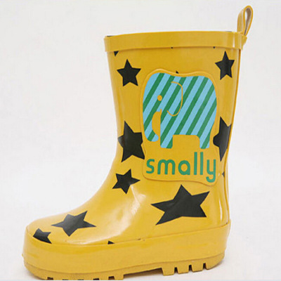 Smally Children's Fashion Rain Boots Rain Boots South Korea over Fashion Boys and Girls Rain Shoes Wholesale Delivery
