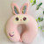 Factory Direct Sales Memory Foam Slow Rebound Cartoon Moon Rabbit Neck Pillow U-Shape Pillow Nap Pillow to Map and Sample Customization