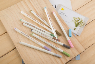 DIY Crystal Glue Mold Soft Pen Metal Pen Coloring Pen Mahjong Fast Graffiti Pen 10 Color Pen