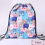 Cute Cute Animal Printing Decoration Drawstring Bag Drawstring Backpack Sports Outdoor Drawstring Simple Buggy Bag