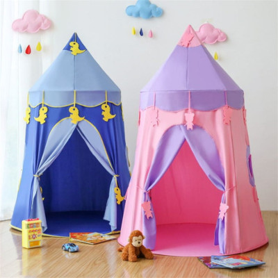 Amazon Children Play House Game Tent Boys and Girls Pink Blue Indoor Princess Toy Play House