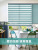 Colorful Soft Gauze Curtain Half Shade Roller Shutter Bathroom Kitchen Hand Pull Bead Roll-up Curtain Double Roller Blind