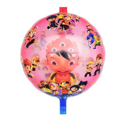 New Cartoon Bobo Ball Decoration Setting Balloon Decoration Aluminum Film Balloon Venue Party Layout Supplies