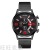 Yolako Fashion Brand Men's Alloy Mesh Strap Watch Wrist Watch Fake Three-Eye Roman Numerals Men's Quartz Watch