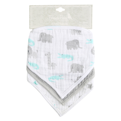 Saliva Towel Cotton Newborn Baby Printed Triangular Binder Super Soft Waterproof Thin Three PCs Bib Bib