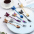 Creative 304 Stainless Steel Butterfly Spork Can Be Hung Dessert Spoon Coffee Spoon Fruit Fork