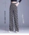 2021 Spring and Summer New Letter Printed Wide-Leg Pants Hong Kong Style Lettered Casual Straight Women's Pants Ice Silk Drape Women's Pants