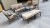 Garden Balcony Courtyard Table and Chair Outdoor Cast Aluminum Occasional Table and Chair Five-Piece Outdoor 