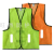 Small Four Mesh Cloth Safety Breathable Reflective Waistcoat Reflective Vest Safety Protection Reflective Vest