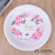 Round Tea Tray Tray Household Saucers Modern Minimalist Living Room Melamine Plastic Water Cup Teaware Plate Fruit Plate
