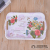 European-Style Printing Tray Imitation Porcelain Melamine Tray Plastic Rectangular Tray Canteen Tableware Cake Bread Tray