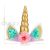 Unicorn Cake Candlestick Dress up Props European and American Unicorn Headband Children's Birthday Head Buckle Hair Acce
