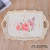 European-Style Rectangular Tray Melamine Relief Tray Household Living Room Water Cup Teacup Tea Tray Snack and Fruit Plate Plate