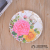 Household Flowers and Fruits Plate Melamine Dim Sum Plate Cake Plate Set Creative Fashion European Style round Dried Fruit Plate