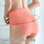 Pattern Milk Silk High Waist Belly Contracting Women's Briefs Lace plus Size Breathable Hip Lifting Underwear Women