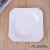 White Melamine Tableware Cut Angle Square Plate Creative Thickening Plate Dish Hotel Restaurant Western Buffet Plate