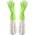 Fleece-Lined Thickened Dishwashing Gloves Waterproof Rubber Laundry PVC Pu Sleeve Plastic Kitchen Household Gloves