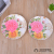Household Flowers and Fruits Plate Melamine Dim Sum Plate Cake Plate Set Creative Fashion European Style round Dried Fruit Plate