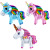 Cross-Border Hot Selling Cardboard Hardcover Unicorn Balloon Party Supplies Aluminum Film Balloon 3D Unicorn Horse Birthday Decoration