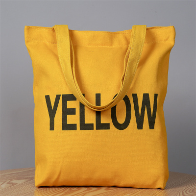 Factory Direct Sales 100% Cotton Canvas Bag Customized Environmental Protection Canvas Bag Canvas Portable Shoulder Bag Advertising Shopping Bag
