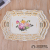 European-Style Rectangular Tray Melamine Relief Tray Household Living Room Water Cup Teacup Tea Tray Snack and Fruit Plate Plate