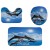 Cross-Border Shower Curtain Jumping Dolphin Shower Curtain Set Digital Printing Polyester Shower Curtain Punch-Free 