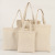 100% Cotton Canvas handbag Bag Custom Blank Spot Environmental Friendly Muslin Bag Advertising Shopping Canvas Reticule 