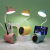 Cross-Border Cubby Lamp Bunny Touch LED Night Light USB Rechargeable Desktop Storage Folding Mirror Table Lamp