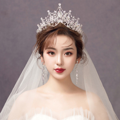 Crown Bridal Headband Headdress Bridal Ornament Mori Style Wedding Hair Accessories Korean Veil Crown Wedding Wedding Set