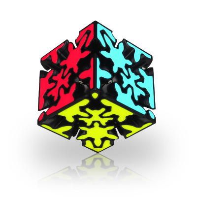 2021 Creative New Qiyi Crazy Gear Patch Shaped Rubik's Cube Children's Educational Fun Toys One Piece Dropshipping